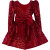 Merribrook Sequin Bow Dress, Red - Dresses - 2