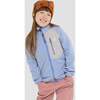 Avan Bio-Fleece Jacket, Purple Blue And Dove Gray - Fleece & Sherpa Jackets - 2
