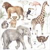 Savanna Animals Wonderland Wall Decal Set - Wall Décor - 1 - thumbnail