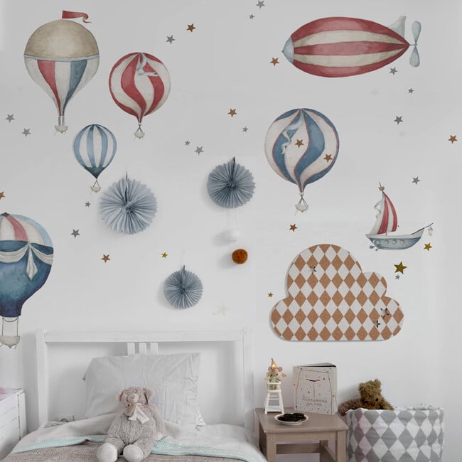 Sky Is The Limit Balloon Wall Decal Set - Wall Décor - 3