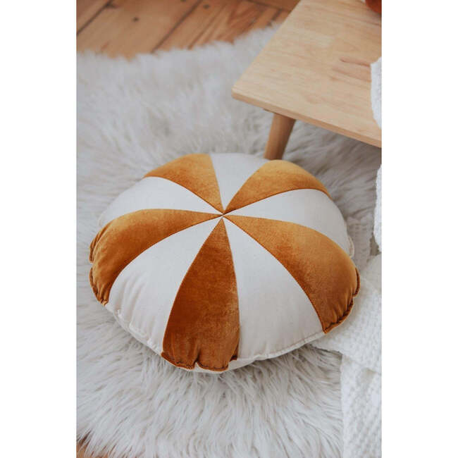 Round Patchwork Pillow, Gold Circus - Decorative Pillows - 5