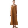 Women's Collins Scoop Neck Racerback Dress, Camel - Dresses - 1 - thumbnail