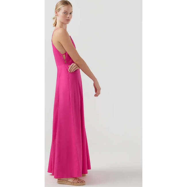 Women's Rory Square Neck Maxi Dress, Magenta - Dresses - 2