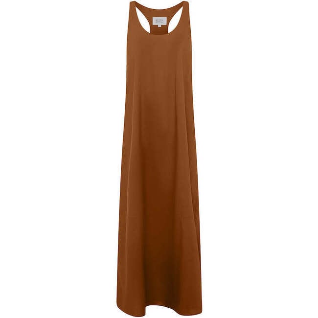 Women's Collins Scoop Neck Racerback Dress, Camel - Dresses - 4