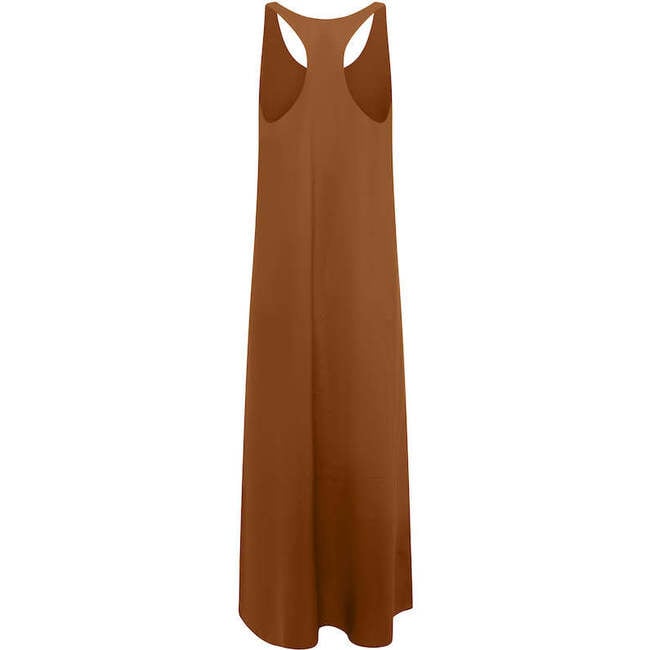 Women's Collins Scoop Neck Racerback Dress, Camel - Dresses - 5