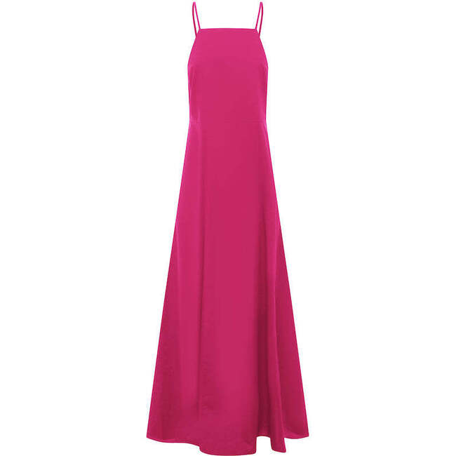 Women's Rory Square Neck Maxi Dress, Magenta - Dresses - 4