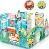 Magnetic Tiles Building Construction Blocks Metro City Town  - STEM Toys - 1 - thumbnail