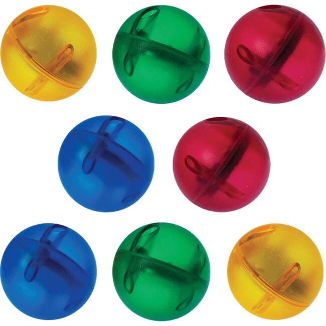 8 pc Motion Activated LED Light-Up Marbles for Marble Run Building Blocks