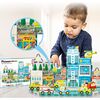 Magnetic Tiles Building Construction Blocks Metro City Town  - STEM Toys - 2