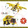 EverPlay 361 Piece 2-In-1 Flying Propeller Airplane & Dump Truck Model Construction Building Brick Block - STEM Toys - 2