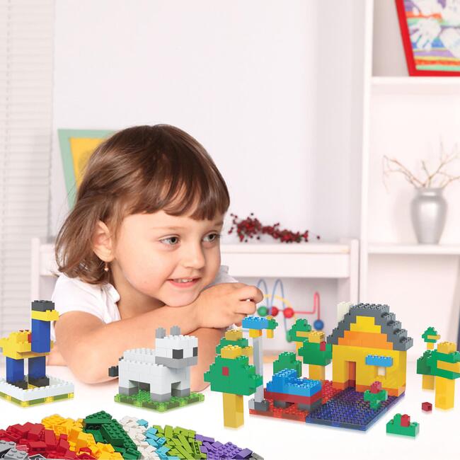 512 Piece Magnetic Brick Tile and Brick Building Set - STEM Toys - 2