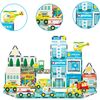 Magnetic Tiles Building Construction Blocks Metro City Town  - STEM Toys - 4