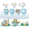 Magnetic Tiles Building Construction Blocks Metro City Town  - STEM Toys - 6
