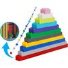 512 Piece Magnetic Brick Tile and Brick Building Set - STEM Toys - 5