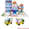 80pc School, Hospital, and Police Station Theme Set - STEM Toys - 6
