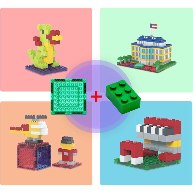 512 Piece Magnetic Brick Tile and Brick Building Set - STEM Toys - 6