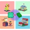 512 Piece Magnetic Brick Tile and Brick Building Set - STEM Toys - 6