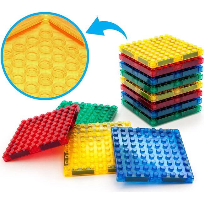 12 Pack Magnetic Building Brick Combo Tile