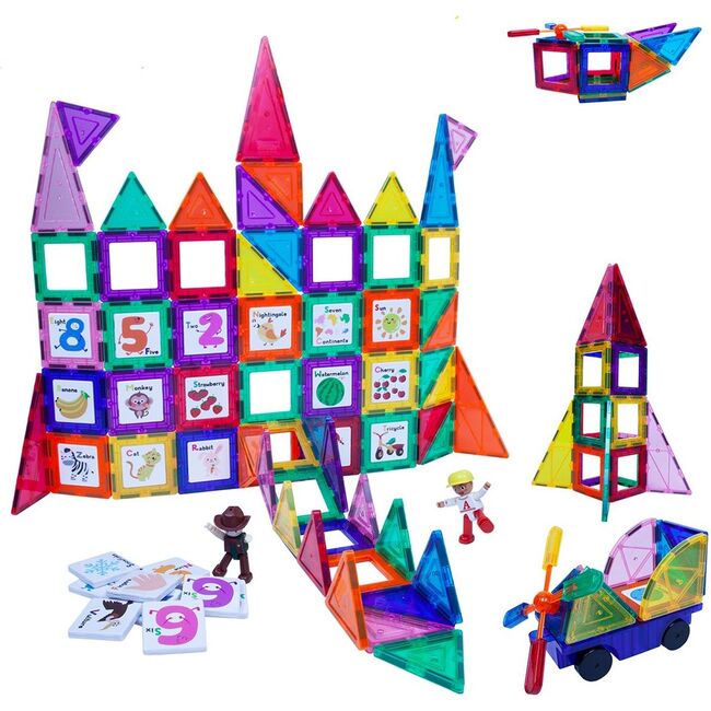 121 Piece Magnetic Building Block Set - STEM Toys - 2