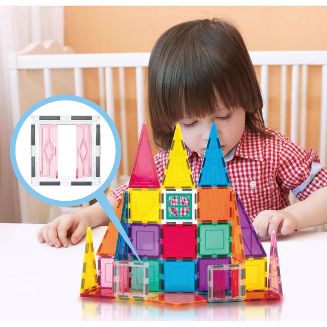 36pc Rocket Ship Magnetic Building Block Set - STEM Toys - 2