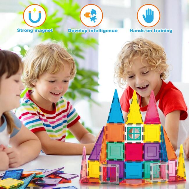 36pc Rocket Ship Magnetic Building Block Set - STEM Toys - 5