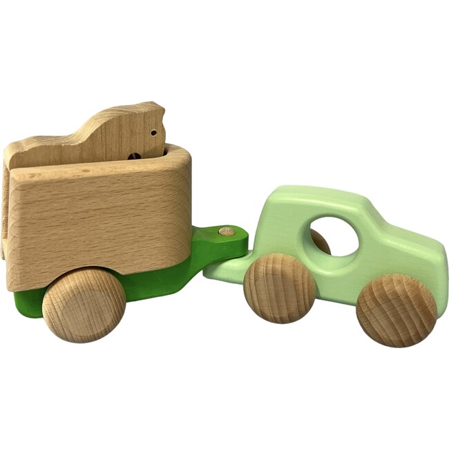 Car with Horse - Green/Mint
