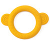 Monkey Rattle Teether, Yellow - Teethers - 1 - thumbnail