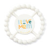 I Love Mom Happy Teether, Cream - Teethers - 1 - thumbnail