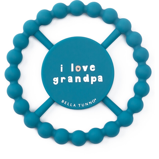I Love Grandpa Happy Teether, Blue
