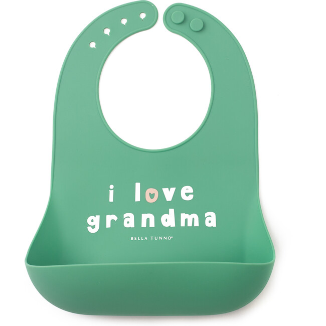 Love Grandma Wonder Bib, Green