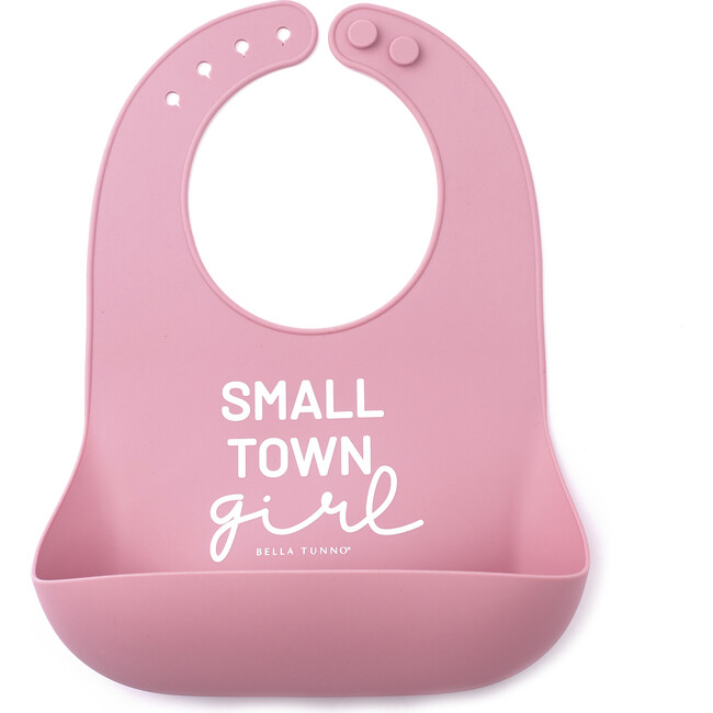 Small Town Girl Wonder Bib, Pink