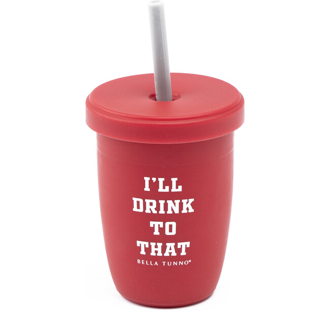 I'll Drink To That Straw Lid Addition, Red - Sippy Cups - 2