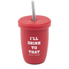 I'll Drink To That Straw Lid Addition, Red - Sippy Cups - 2