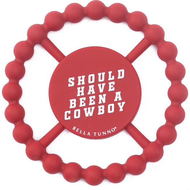 Cowboy Happy Teether, Red