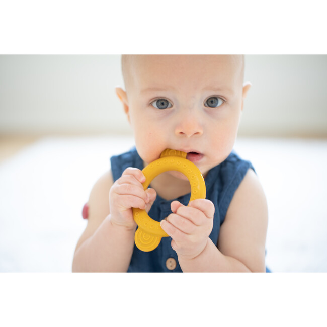 Monkey Rattle Teether, Yellow - Teethers - 5