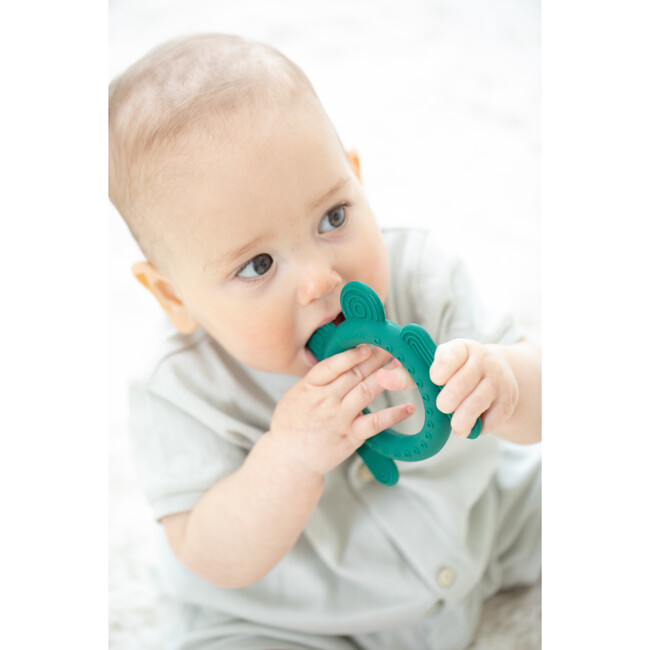 Frog Rattle Teether, Green - Teethers - 4