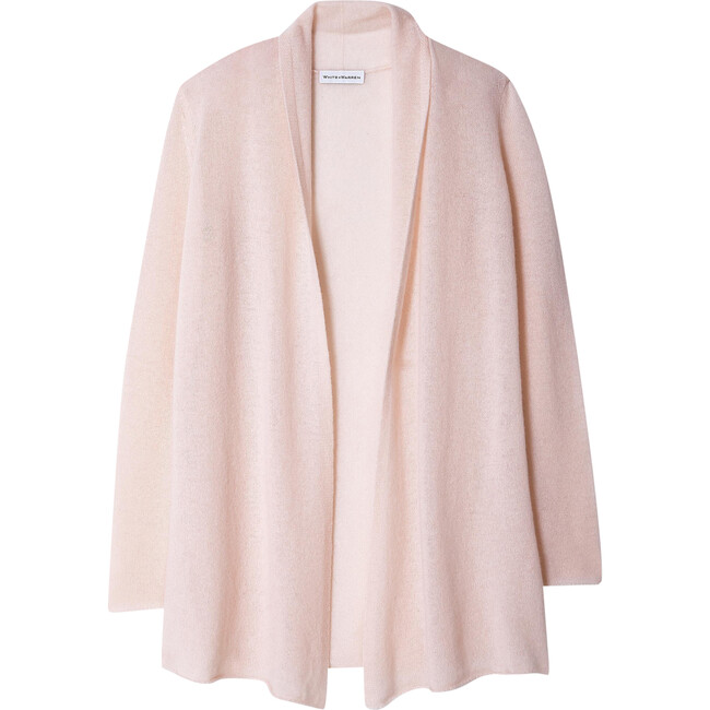 Women's Essential Cashmere Trapeze Cardigan, Pink Sand