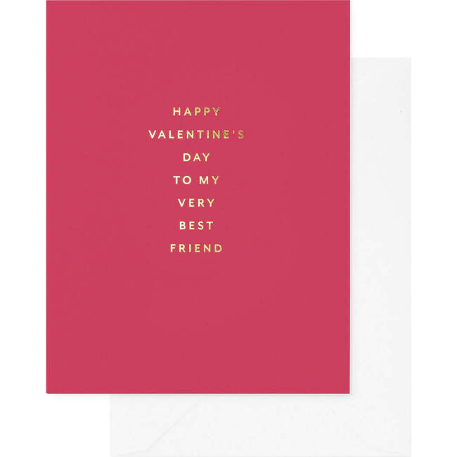 To My Very Best Friend Card, Hot Pink