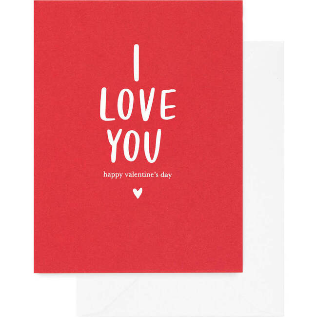 I Love You Card, Red