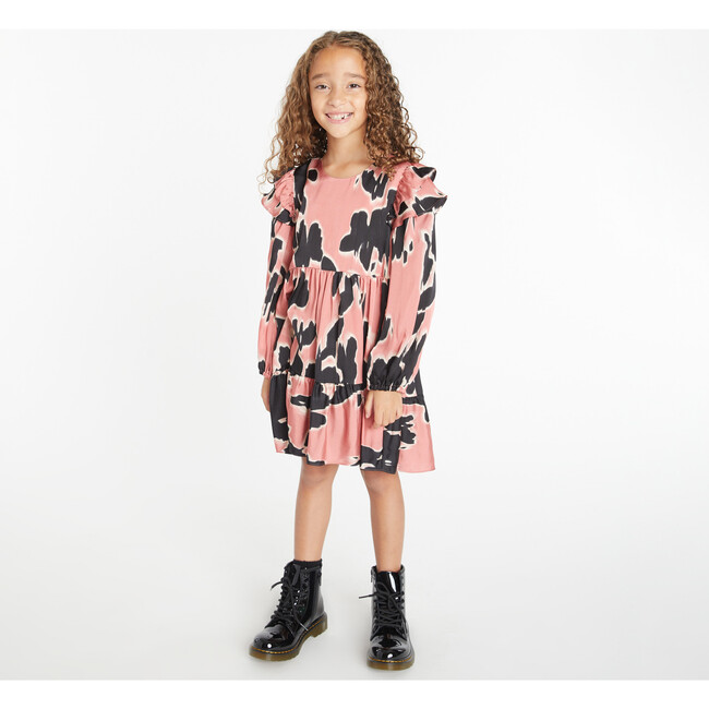 Mini Long Sleeve Blaire Dress, Garnet Rose Multi - Dresses - 2