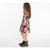 Mini Long Sleeve Blaire Dress, Garnet Rose Multi - Dresses - 3