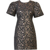 Women's Antonella Dress, Black/Bronze - Dresses - 1 - thumbnail