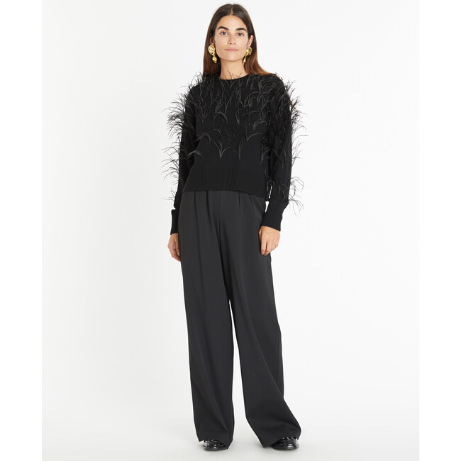 Women's Lexia Knit Sweater, Black - Sweaters - 2