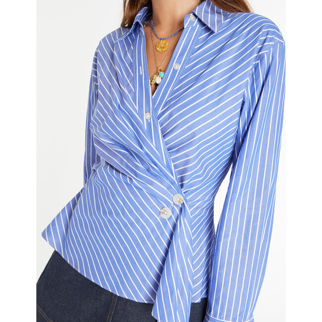 Women's Orla Top, Deep Marina - Blouses - 3