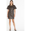 Women's Antonella Dress, Black/Bronze - Dresses - 2