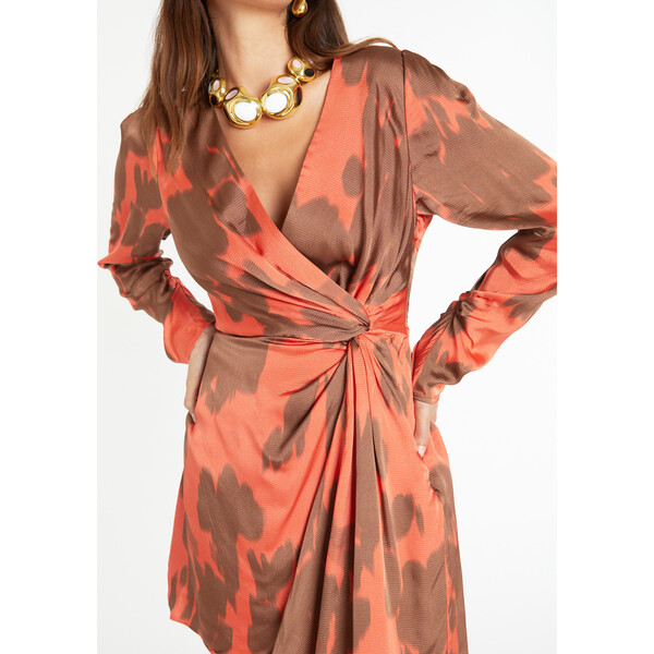 Women's Olivia Dress, Persimmon Multi - Tanya Taylor Dresses | Maisonette
