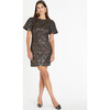 Women's Antonella Dress, Black/Bronze - Dresses - 3
