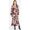 Women's Long Sleeve Blaire Dress, Garnet Rose Multi - Dresses - 3
