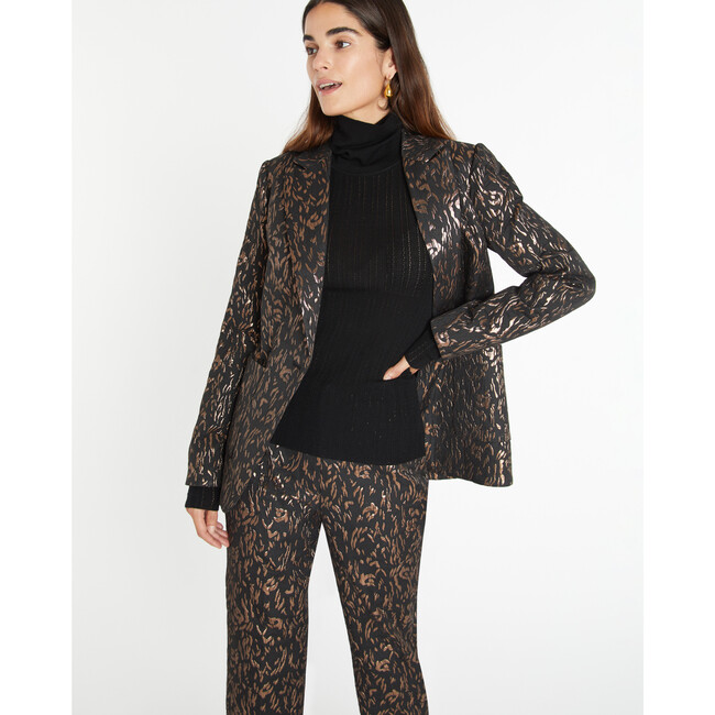 Women's Jared Jacket, Black/Bronze - Blazers & Sport Coats - 4