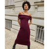 Women's Quincy Knit Dress, Mulberry - Dresses - 4